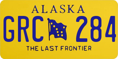 AK license plate GRC284