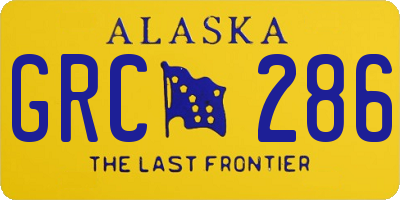 AK license plate GRC286