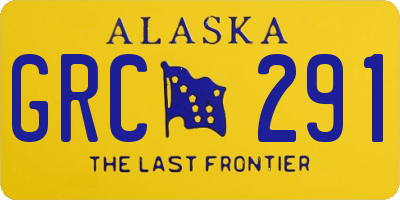 AK license plate GRC291