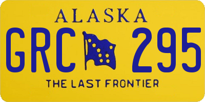 AK license plate GRC295