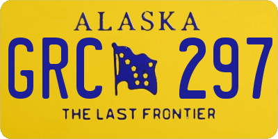 AK license plate GRC297