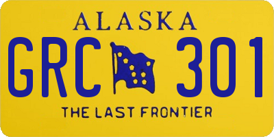 AK license plate GRC301