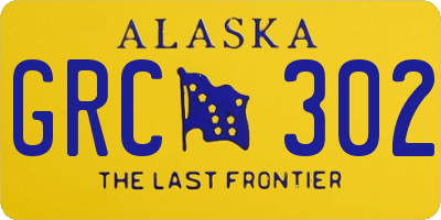 AK license plate GRC302