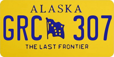 AK license plate GRC307