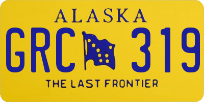 AK license plate GRC319