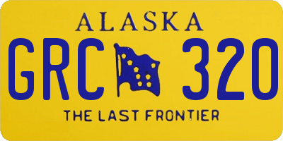 AK license plate GRC320