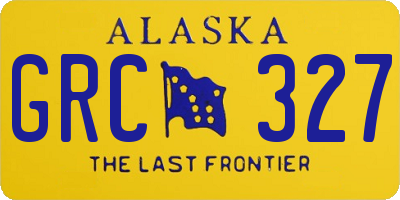 AK license plate GRC327