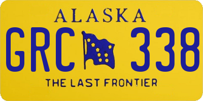 AK license plate GRC338