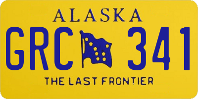 AK license plate GRC341