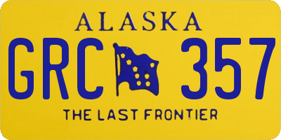 AK license plate GRC357