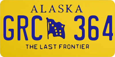 AK license plate GRC364