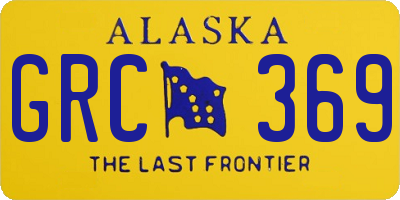 AK license plate GRC369