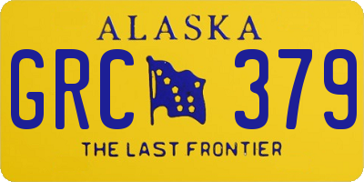 AK license plate GRC379