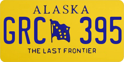 AK license plate GRC395