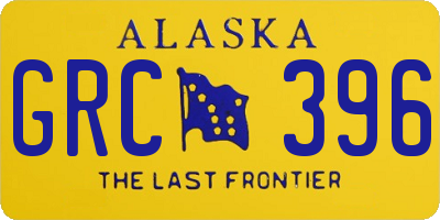 AK license plate GRC396