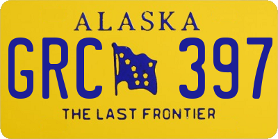 AK license plate GRC397