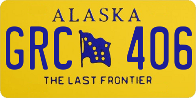 AK license plate GRC406