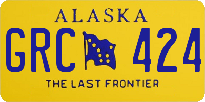 AK license plate GRC424