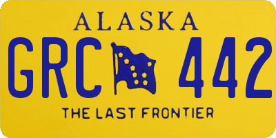 AK license plate GRC442