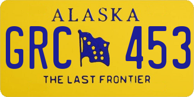 AK license plate GRC453
