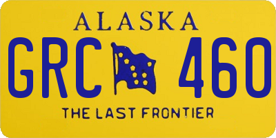 AK license plate GRC460