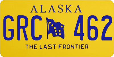 AK license plate GRC462