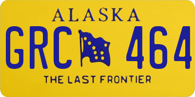 AK license plate GRC464
