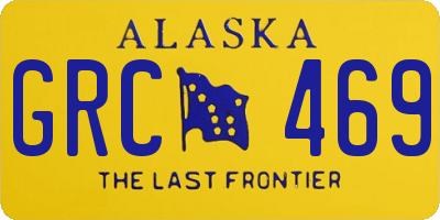 AK license plate GRC469