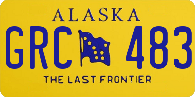 AK license plate GRC483