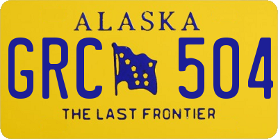 AK license plate GRC504
