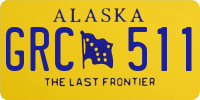 AK license plate GRC511