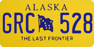 AK license plate GRC528