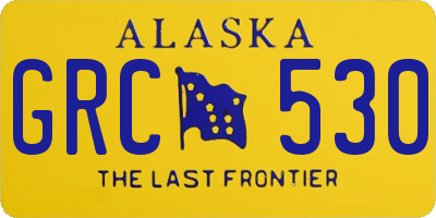 AK license plate GRC530