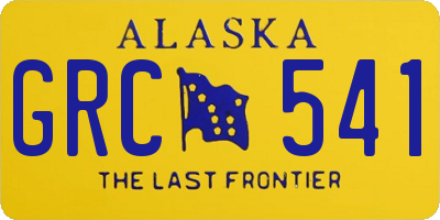 AK license plate GRC541