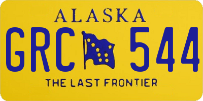 AK license plate GRC544