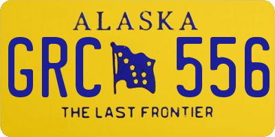 AK license plate GRC556