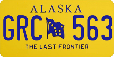 AK license plate GRC563