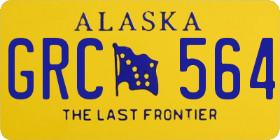 AK license plate GRC564