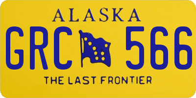 AK license plate GRC566