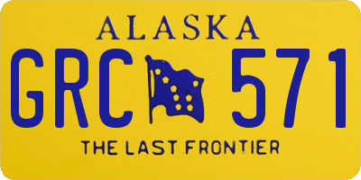 AK license plate GRC571