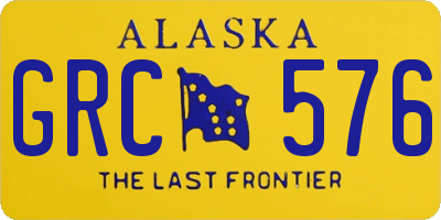 AK license plate GRC576