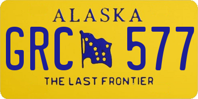 AK license plate GRC577