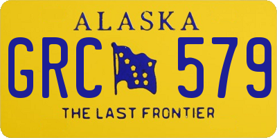 AK license plate GRC579