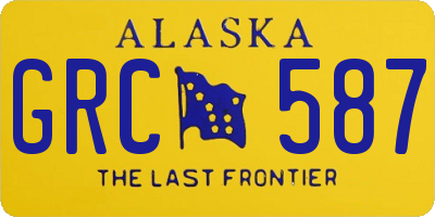 AK license plate GRC587