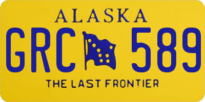 AK license plate GRC589