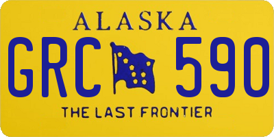 AK license plate GRC590