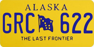 AK license plate GRC622