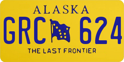 AK license plate GRC624