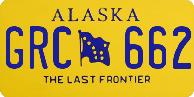 AK license plate GRC662
