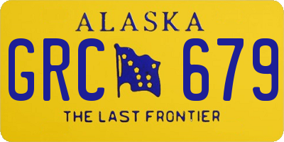 AK license plate GRC679